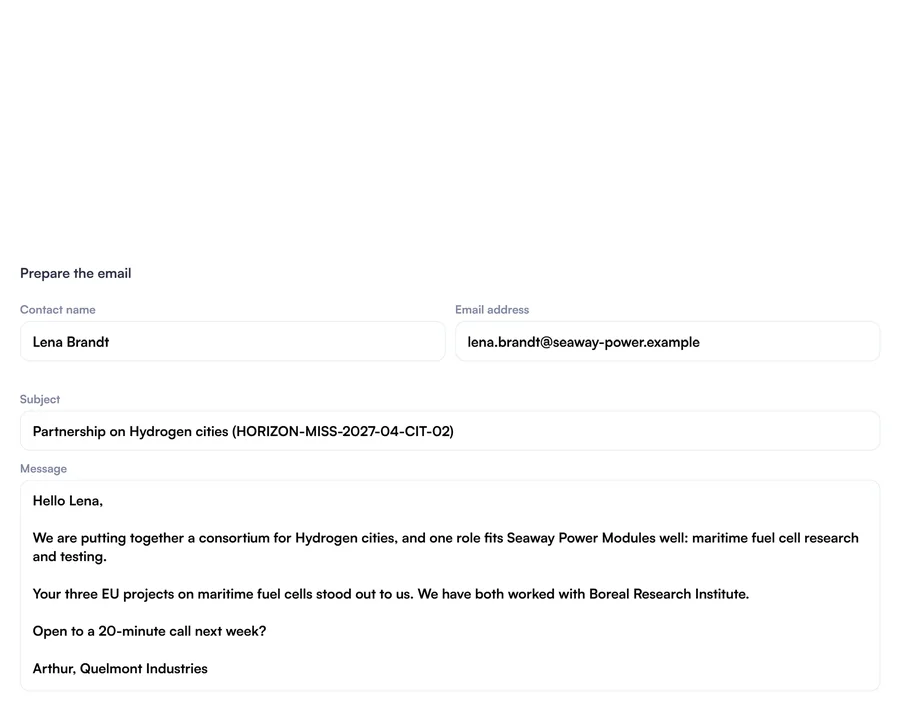 Email address: lena.brandt@seaway-power.example